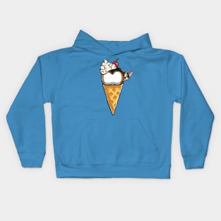 Corgi cone Kids Hoodie